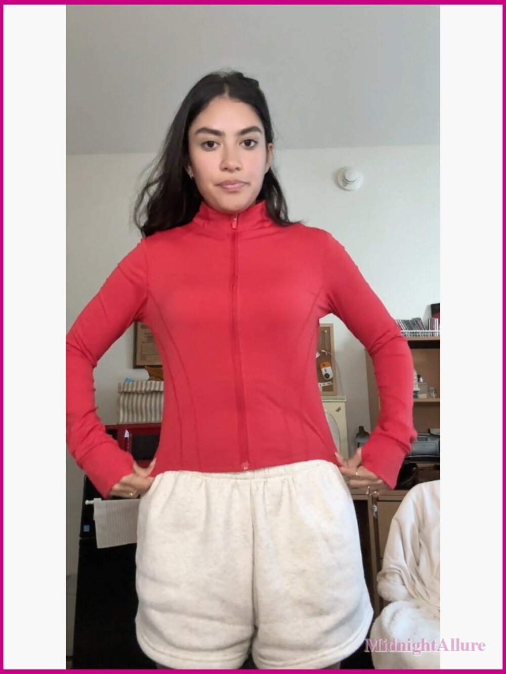 Lightweight Zip Up Crop Top Workout Jacket - Picture 7 of 7